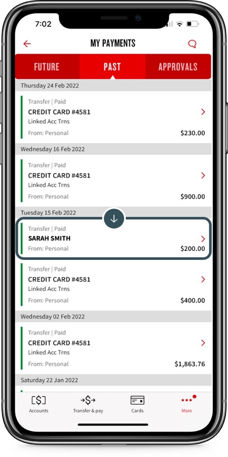 How to track past payments | Online banking guide - NAB