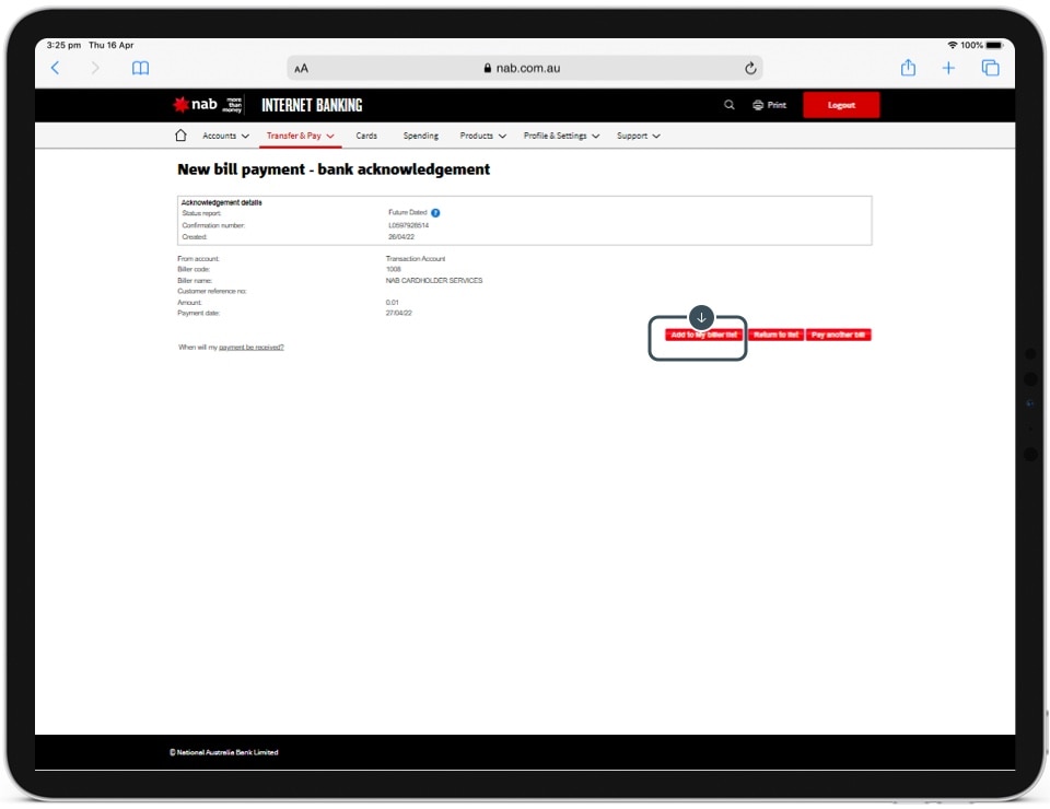 How To Add A BPAY Biller | Online Banking Guide - NAB