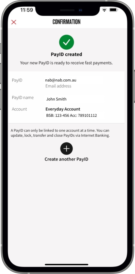 How to create a unique PayID | Online banking guide - NAB