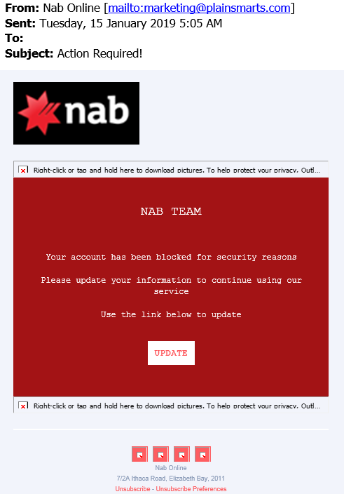 Fraud Warnings For All NAB Customers - NAB